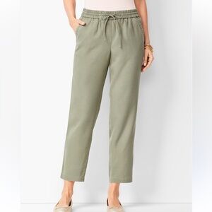 Talbots Easy Drawstring Pants Sage Green  -Size 4p